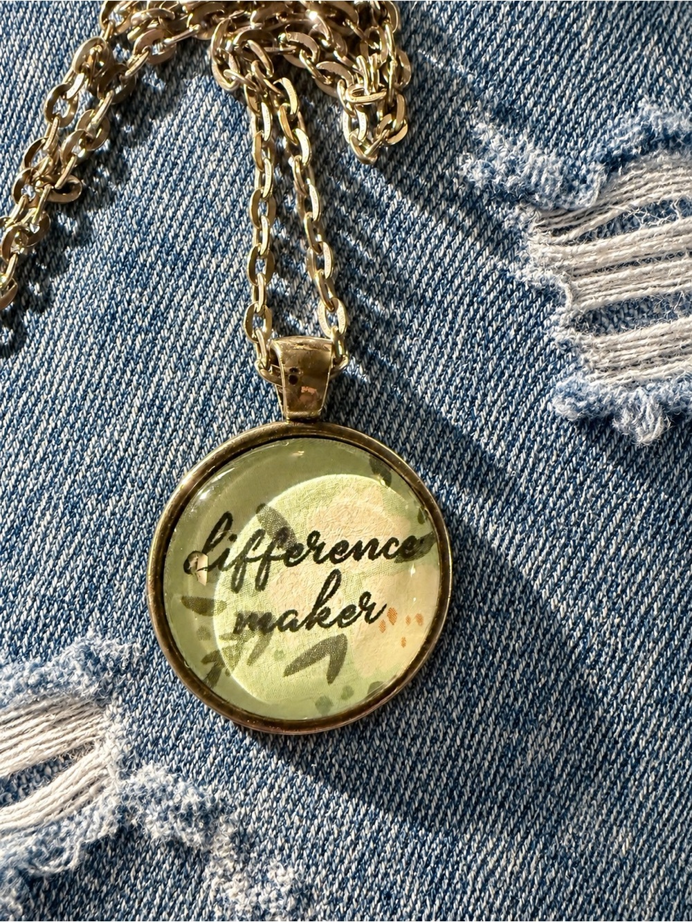 Difference Maker Pendant in Silver